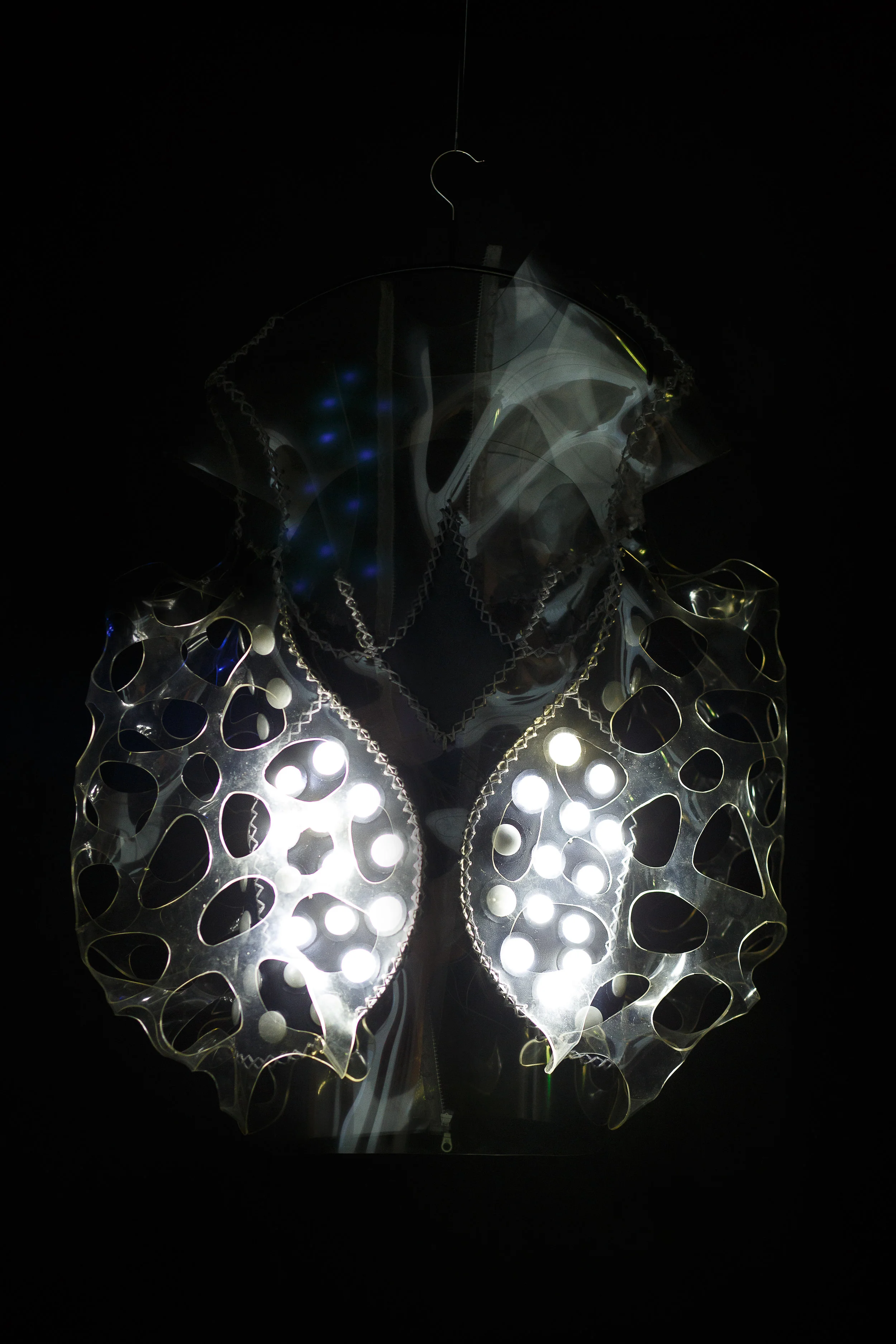 Paparazzi Lover displayed in darkness with its embedded lights activated